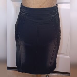 Kelso  Black Sequined Pencil Skirt Size L